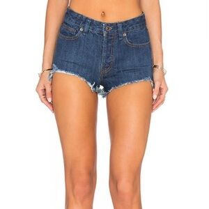 Free People Logan Denim Shorts Rinse Wash Size 26
